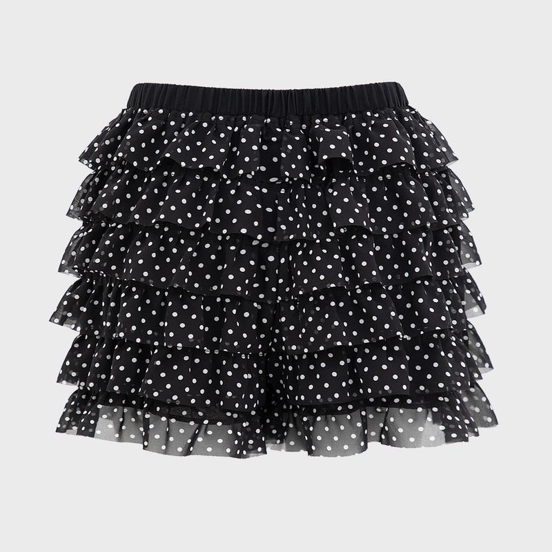 DOT PANTS IN BLACK