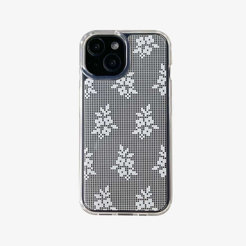 DELPHIN（デルフィン）の「レースパターンハードジェルケース_ワイルドフラワーズ（スマホグッズ/小物）」