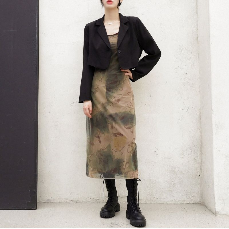sheave single cropped jacket
