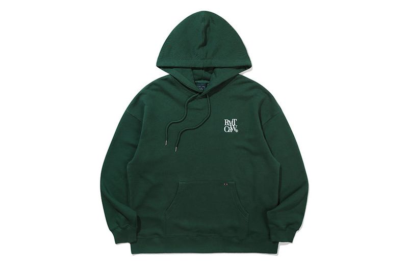 RECENT LOGO HOODIE_GREEN