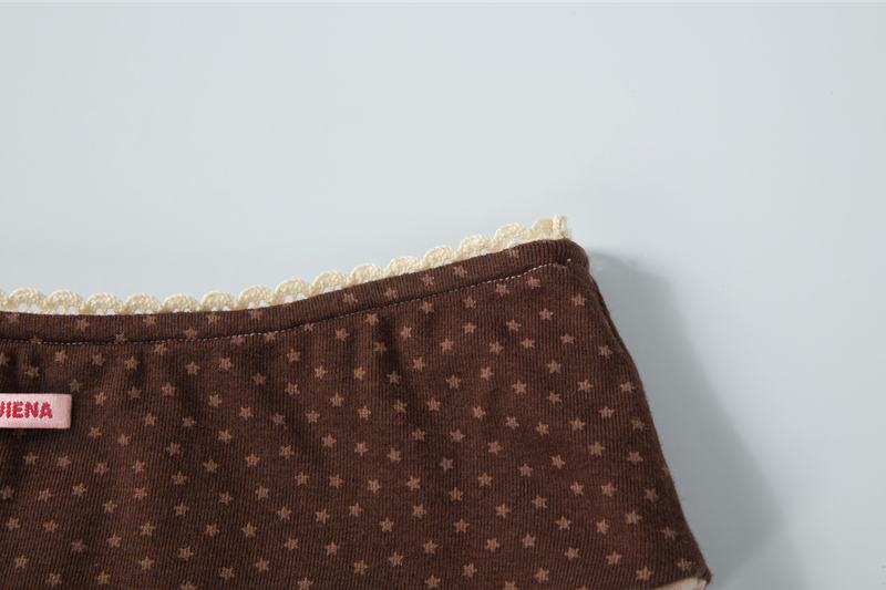 reversible garter belt star rabbit brown