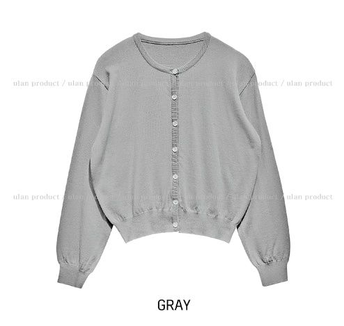 [U-BASIC] Dear Basic Crop Cardigan
