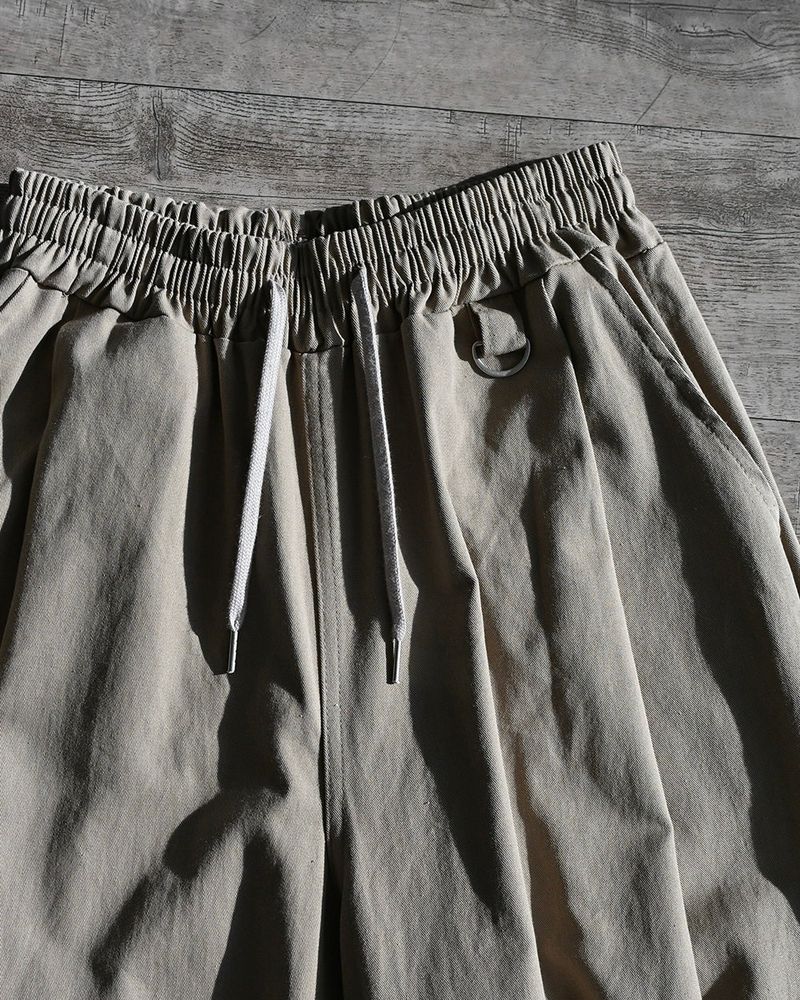 DRW D-RING ONE TUCK BALLOON PANTS BG 