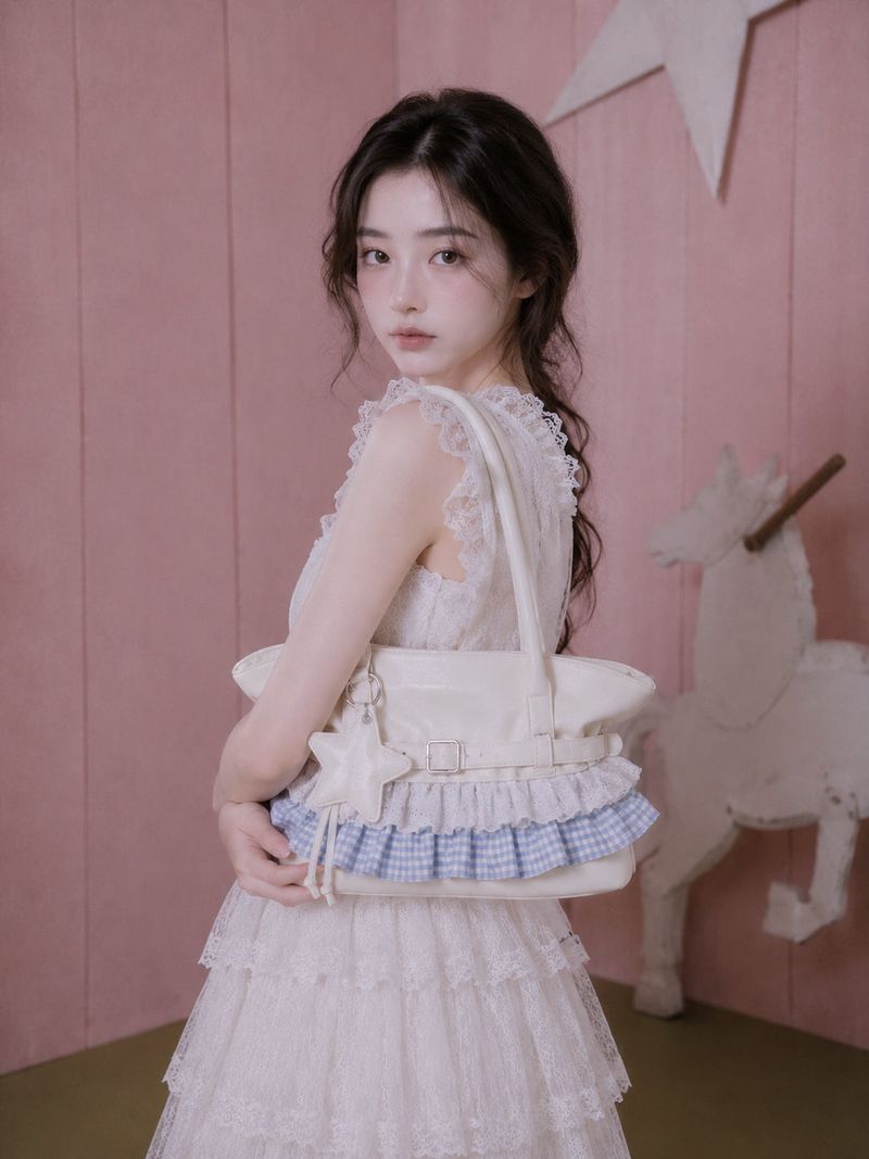 STAR FRILL BAG (3COLOR)