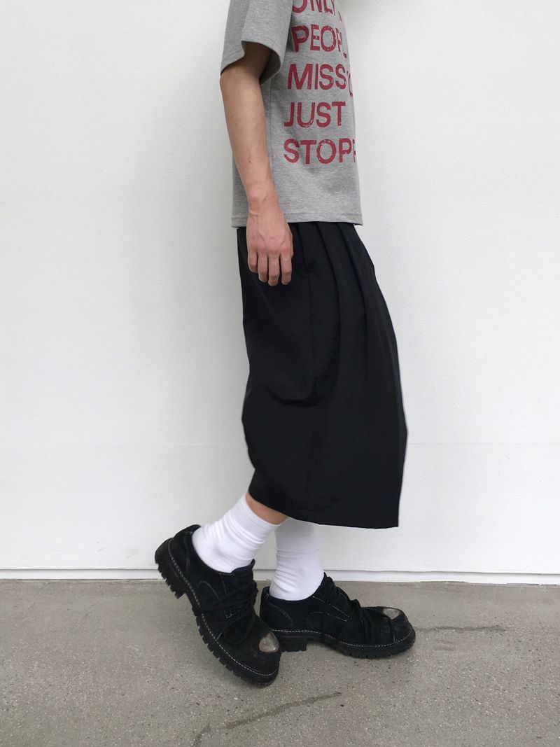 Kami CN Pintuck Keyring Bermuda Pants 3C
