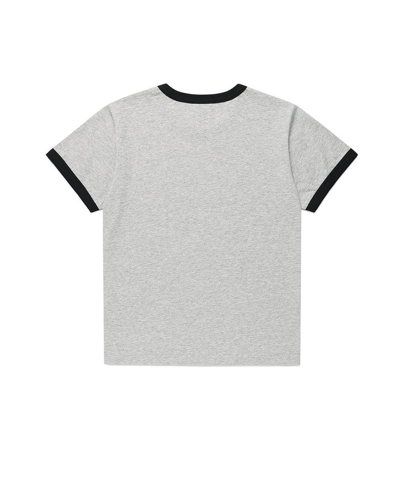 CAVISH APPLIQUE RINGER SS TEE MELANGE GREY(CV2GMUT509A)