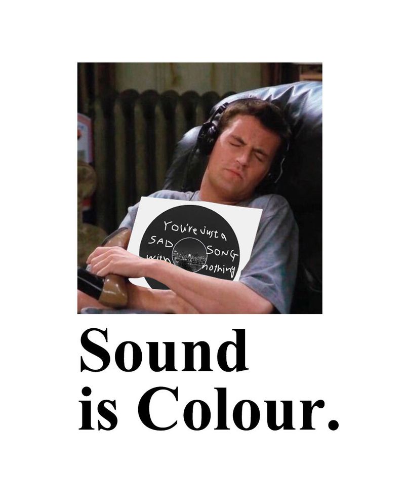 Sound is Colour! Keyring (Black)