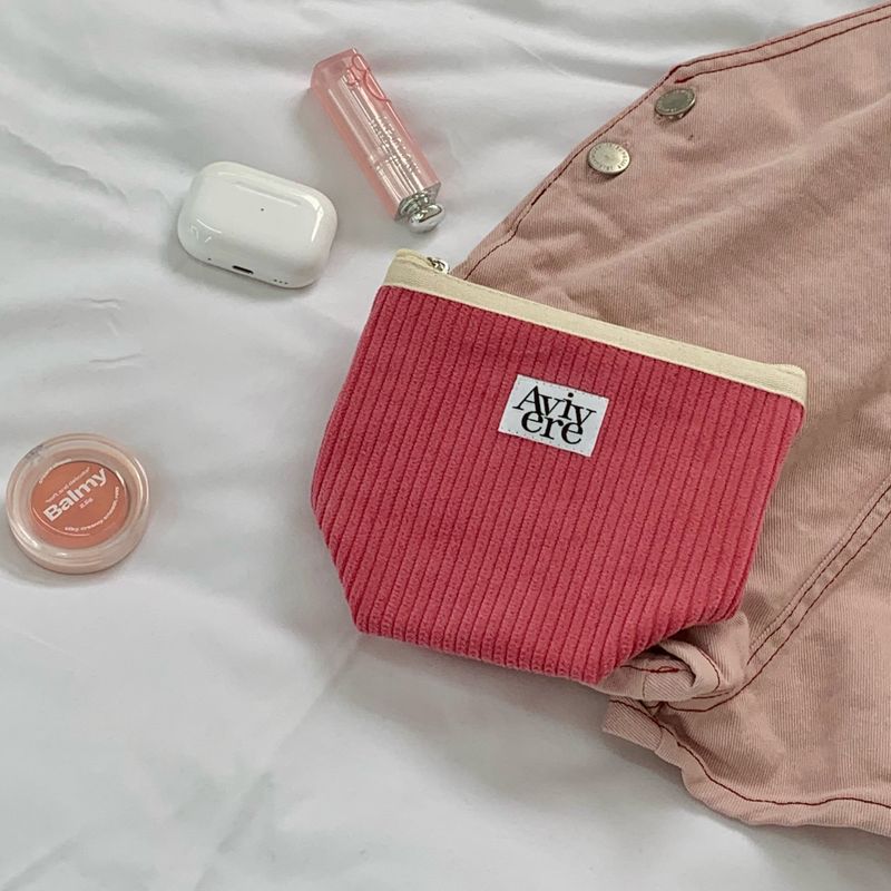 Avivere(アビベール)の「classic pouch_corduroy pastel red(Miscellaneous Goods/Stationery)」