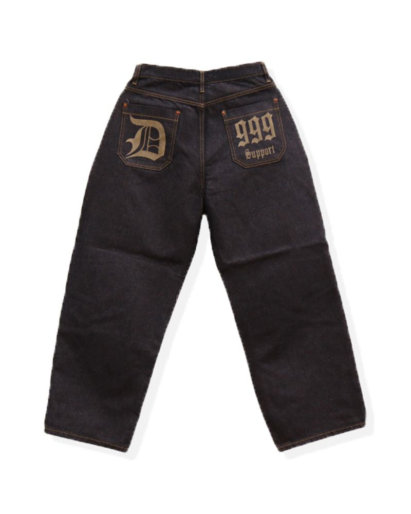 Prime nine wide denim pants