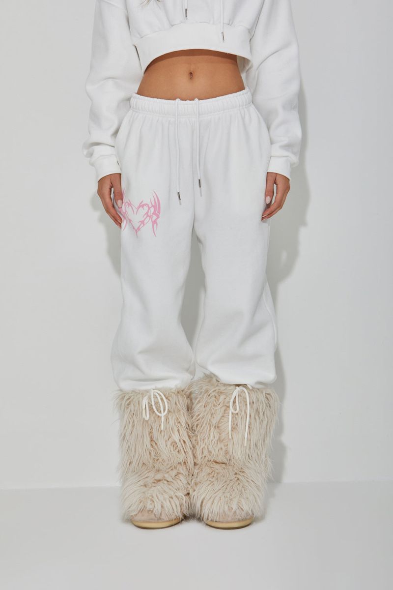 FLEECE HEART PANTS