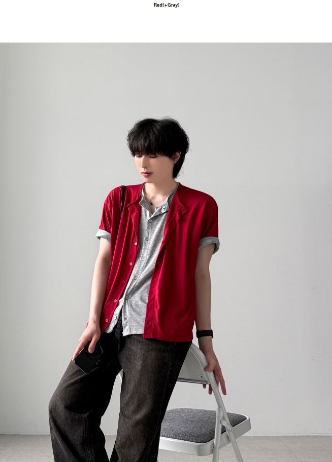 Lina Layered Half Sleeve Cardigan