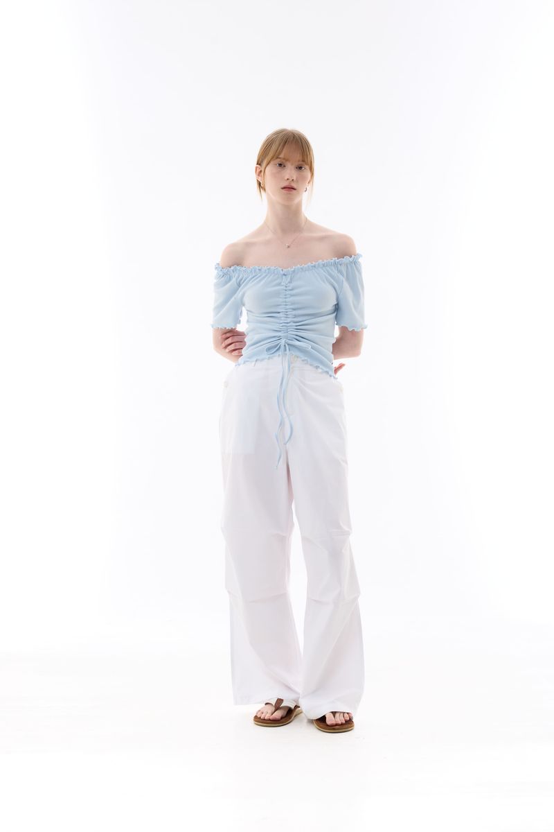 XOXO OFF-SHOULDER / SKY BLUE
