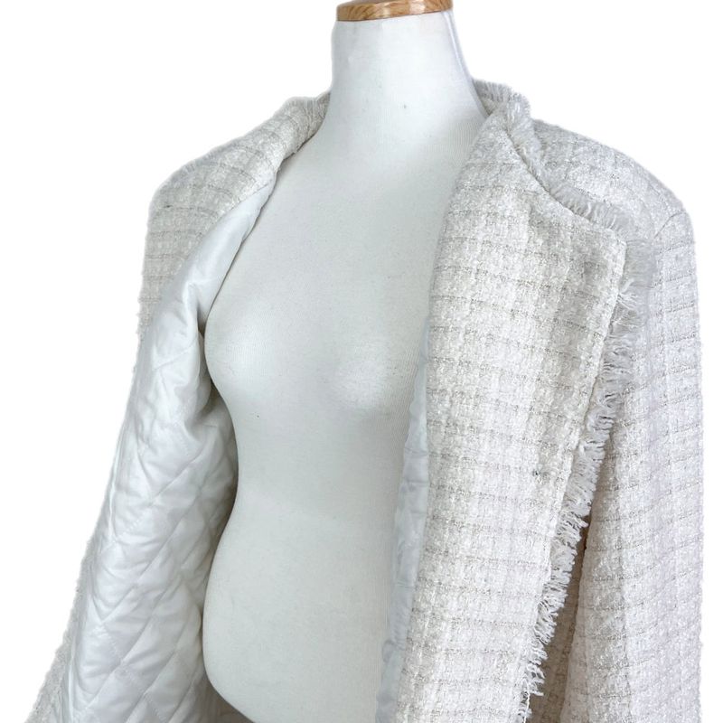 IF classic oversized tweed quilted jacket