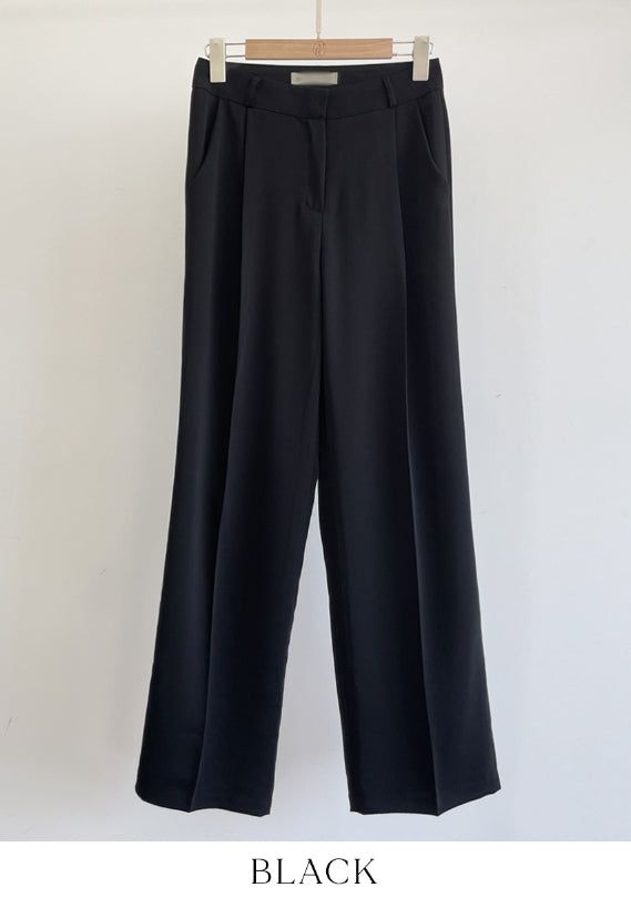 Flynn Summer Cool Pintuck Wide Slacks