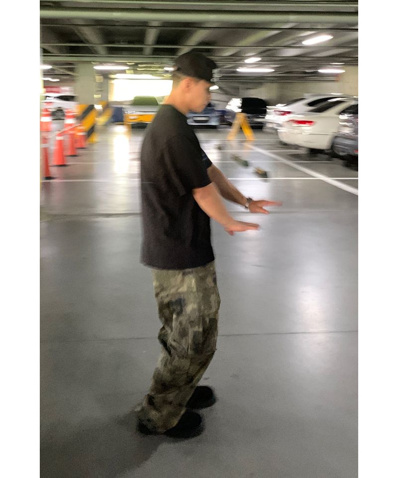 Camo Rip Nylon Cargo Pants
