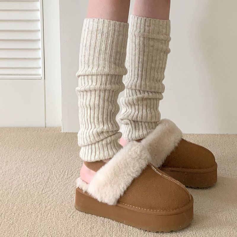 [5color/hot item] Cereal wool leg ribbed warmer