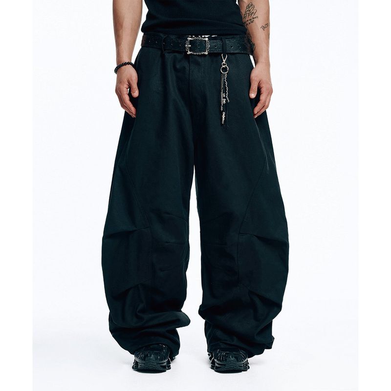 EASY NO EASY(イージーノーイージー)の「Structured Curved Chino Pants - Black(Pants)」