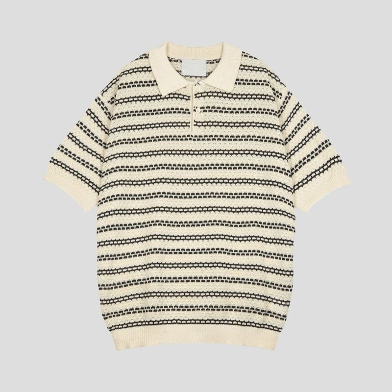 レターカラーハーフニット (3color)