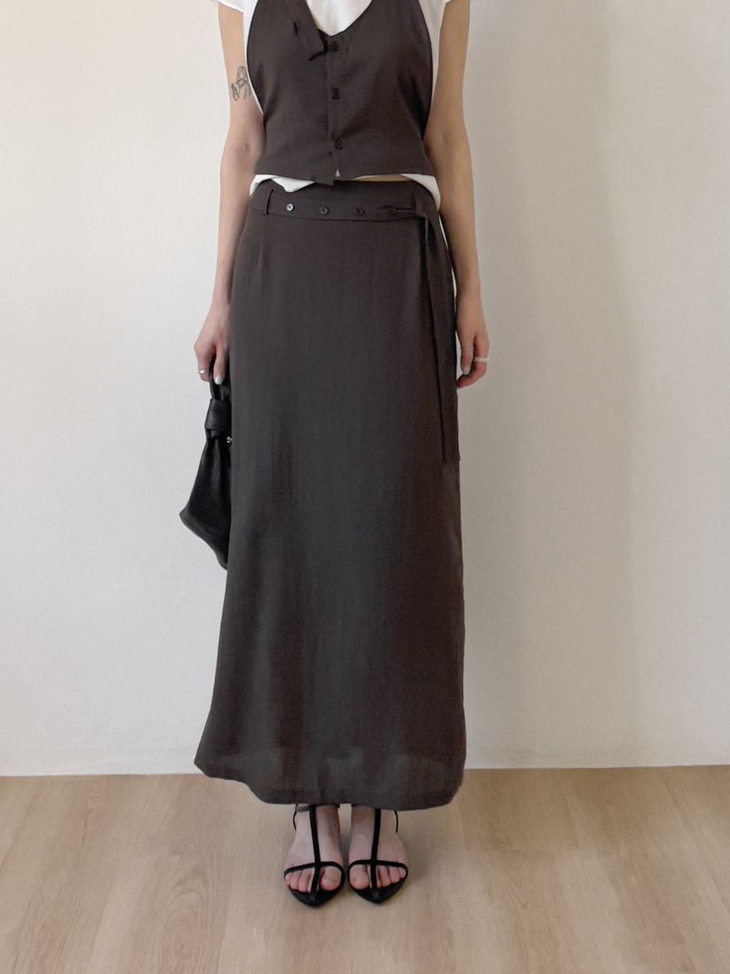 INCHANT ME（インチャントミー）の「Helena Strap Long Skirt（Skirts）」