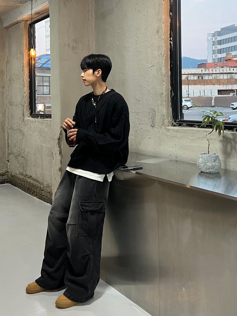 Retro Denim Cargo Pants (2 colors)