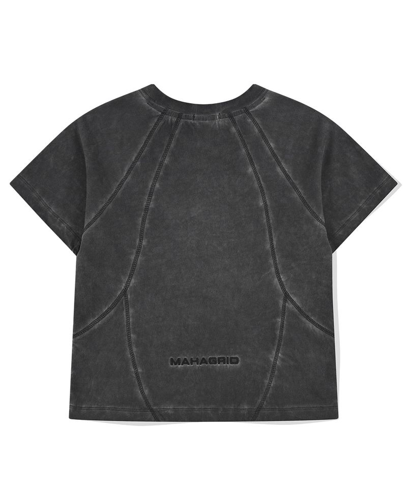CURVED SEAM CROP TEE