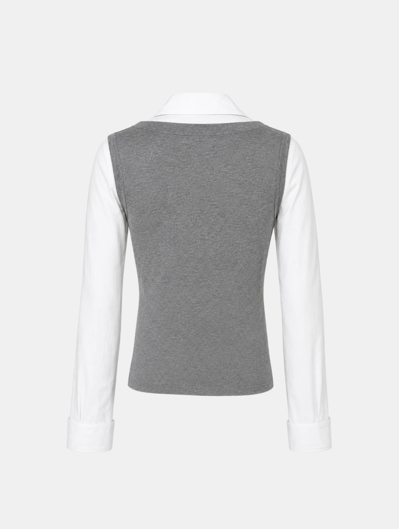 Emma Layered Collar Shirt