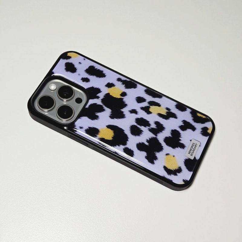 Soft Pop Leopard Phone Case Lilac (BK_Epoxy)