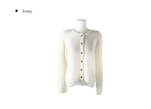 Madi Wool Soft Button Knit Cardigan