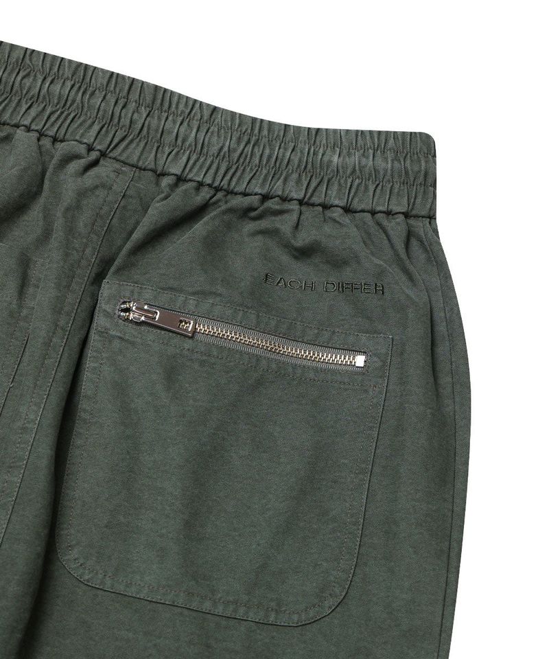 WASHED 2WAY ZIP SKIRT_KHAKI