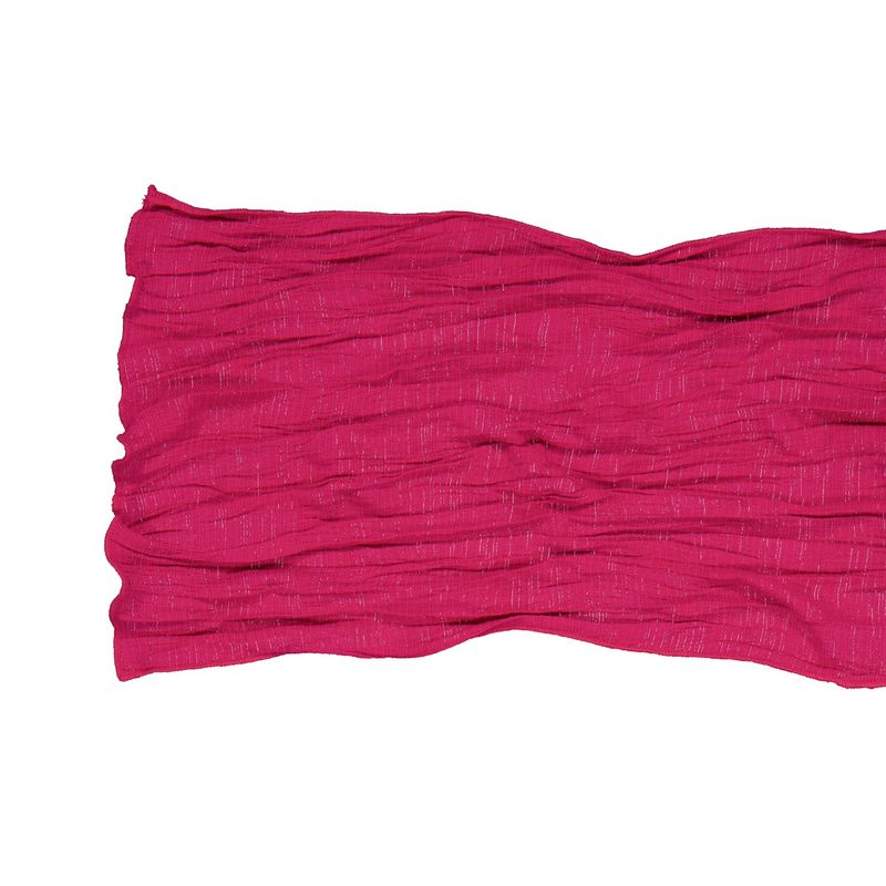 ウェーブクリンクルド ロングスカーフ(magenta)