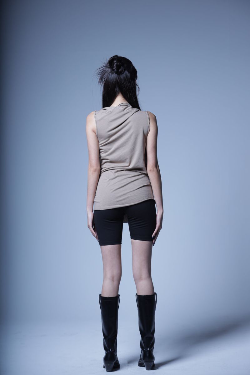 04.DRAPE DRESS TOP MOCHA