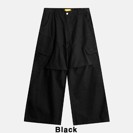 Jodi diagonal pintuck cargo pants