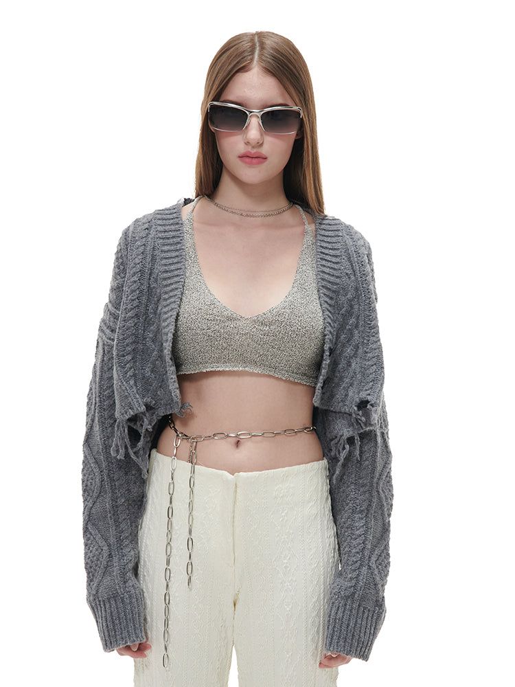 GATELESS（ゲートレス）の「TALE KNIT BRA-TOP（Tops）」