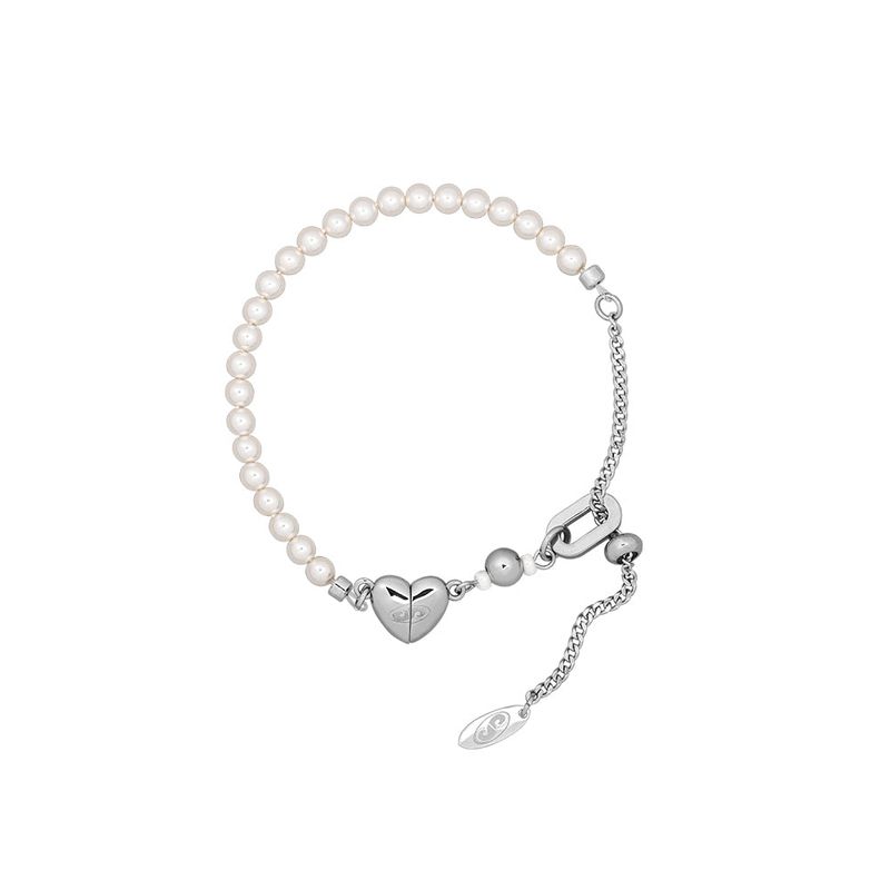 SENTIMENTS（サンティマン）の「NO.438 [SILVER] PEARL HEART BRACELET（Accessories）」