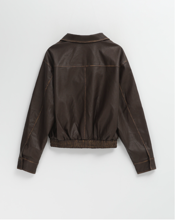 [MADE] Hiben Vintage Leather Jumper