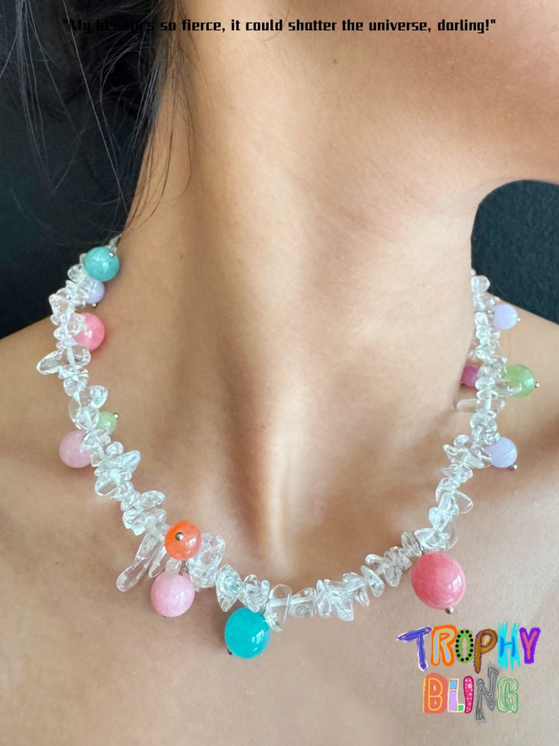 TROPHY BLING（トロフィー・ブリング）の「ナチュラルアゲートボールネックレス-01（アクセサリー）」