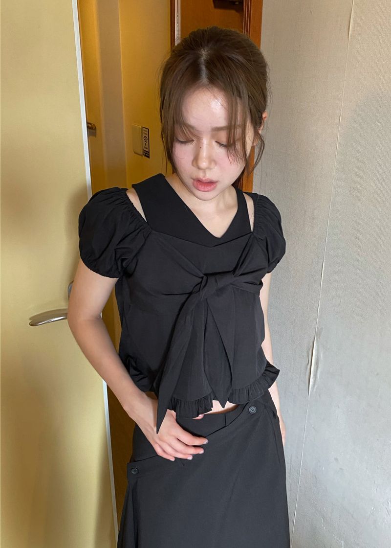 FLOATING RIBBON BLOUSE