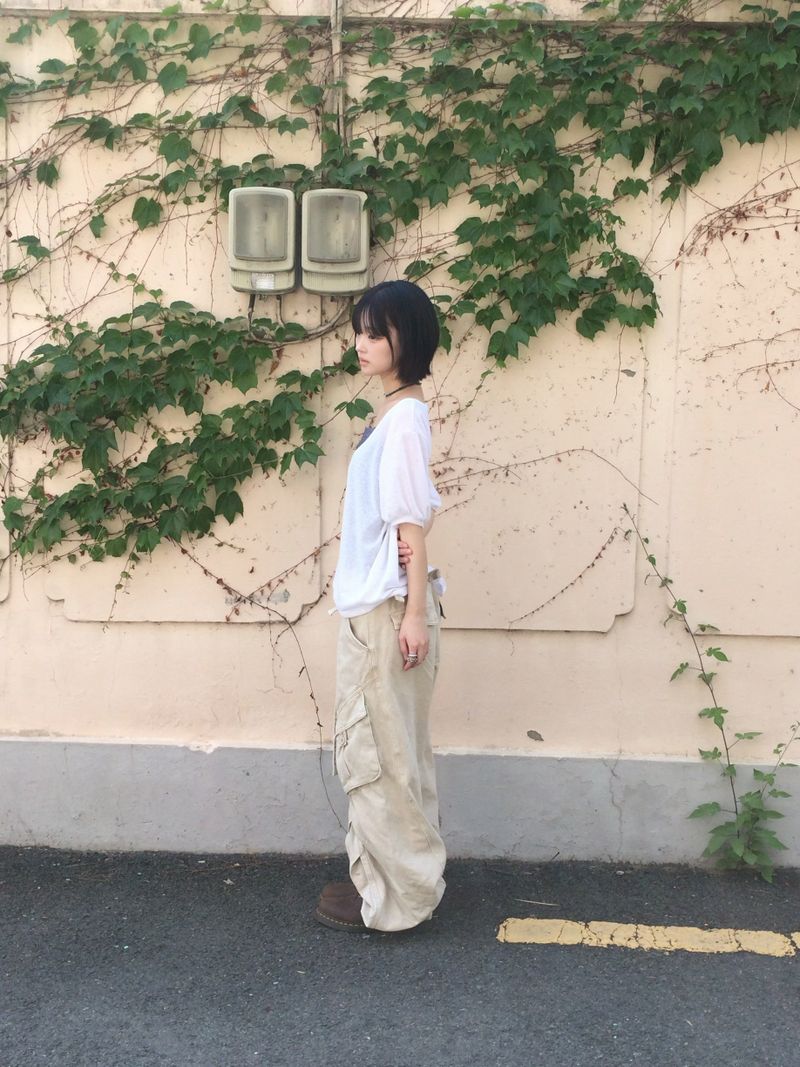 Pocket cargo strap pants