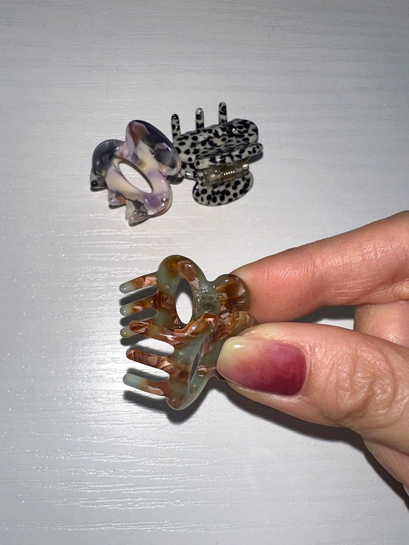 Mini hole hair clip (3color)
