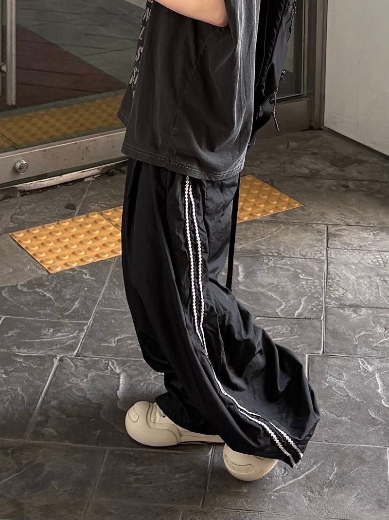 ethnic track nylon pants