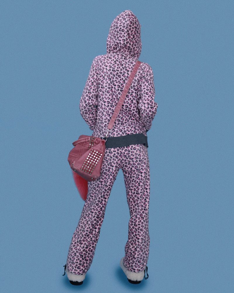 grunge pink stud bag