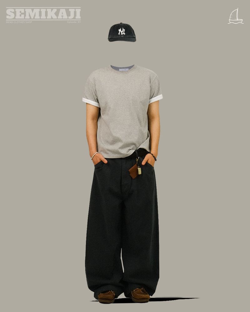 HA Roll-up Layered Muscle Fit 1/2 T