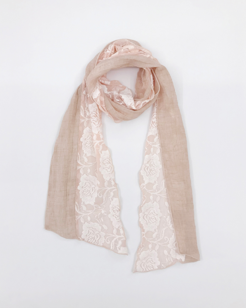 Paul Rose Lace Scarf (3color)