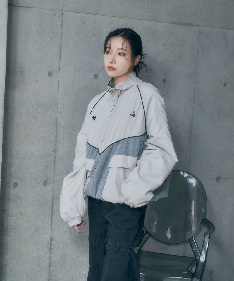 ANDGEEBEE（アンジービー）の「UNISEX パイピングトラックブルゾン（Jackets/Outerwear）」