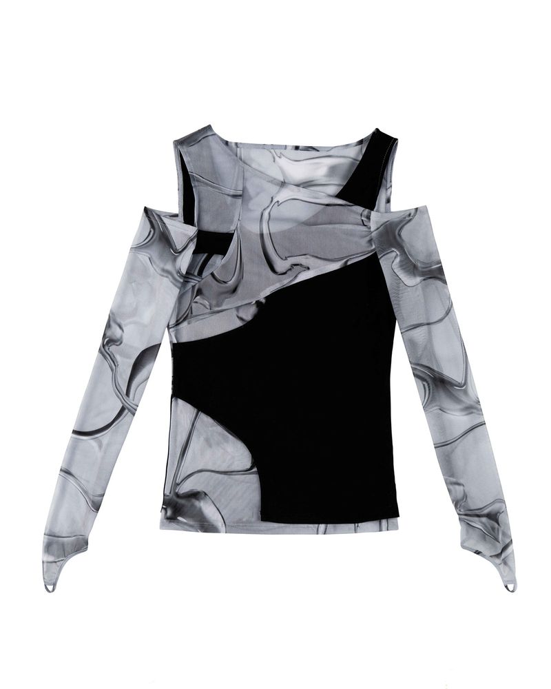 In&Out 3D Printed Top _ Black