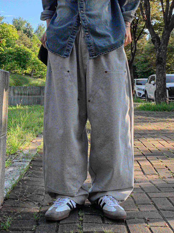 WHAT A LOOK（ワット ア ルック）の「St Tamy Double knee Sweat pants（Pants）」