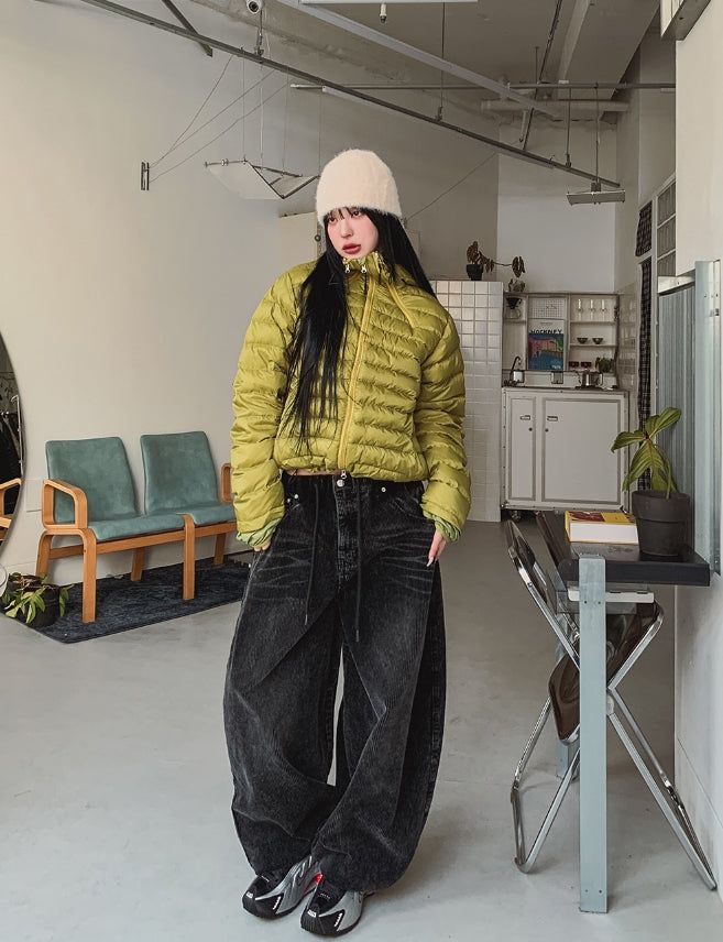 Dusty Corduroy Washed Balloon Pants