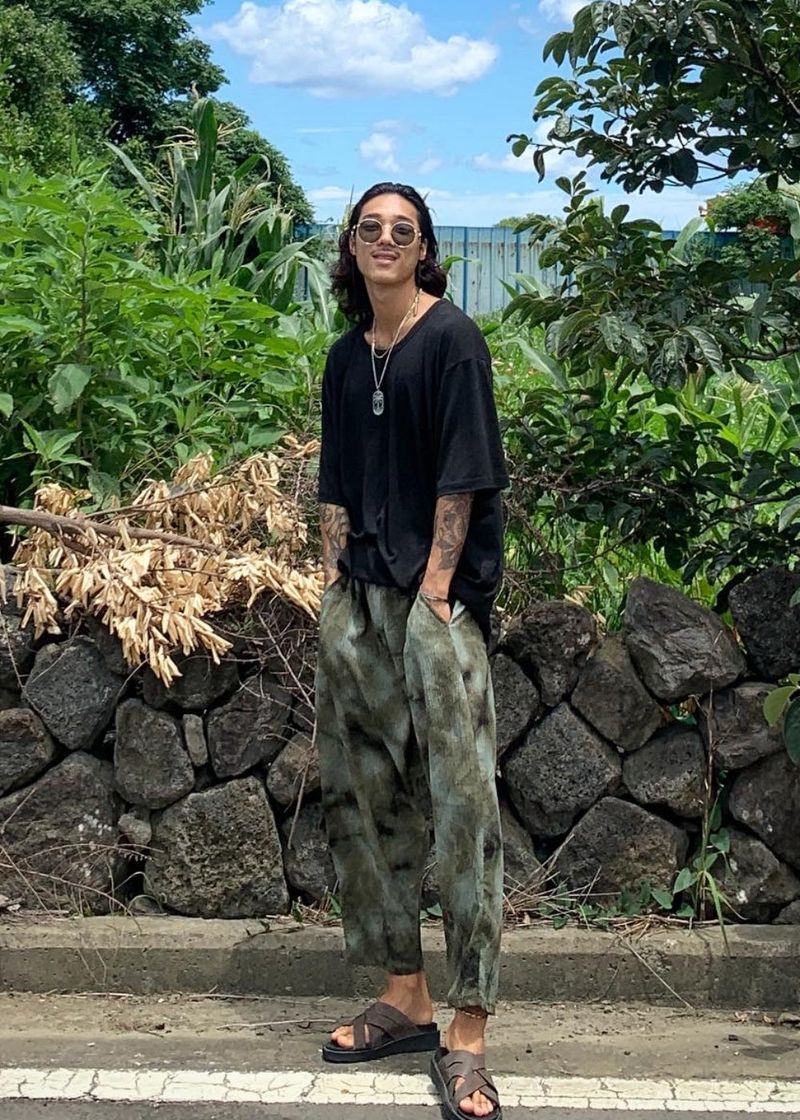 Dyed Balloon Pleated Pants 3COLOR