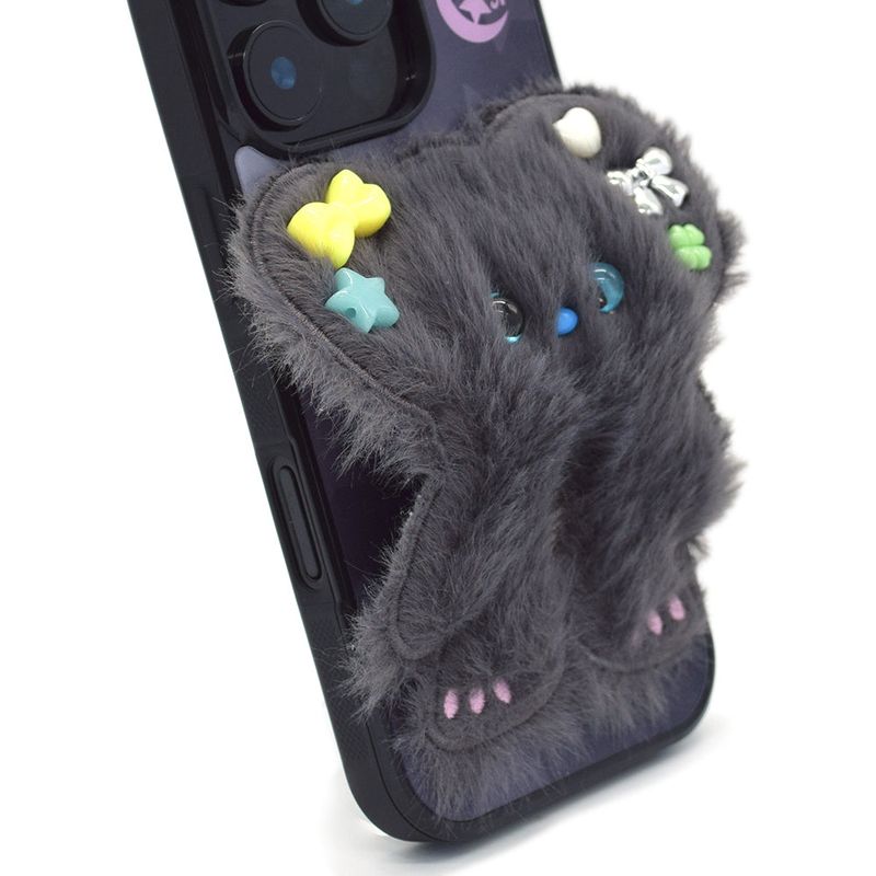 SUN CASE BEADS BEAR DEEP GRAY (GLOSSY BLACK)