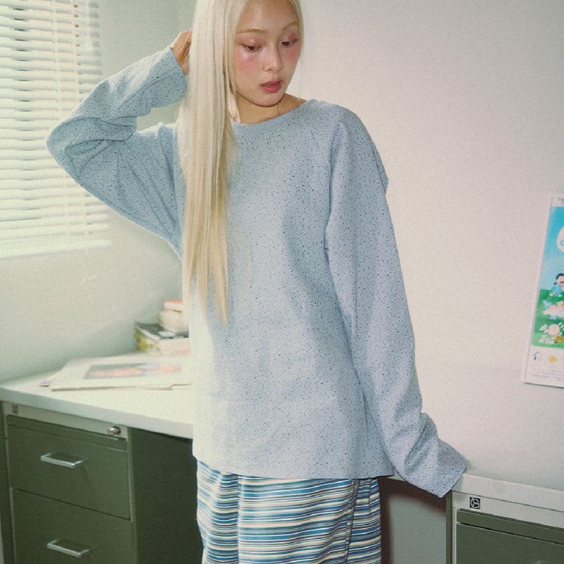 KOOKEESEE（クキシ）の「Cookie Span Tee (sky blue)（Tops）」